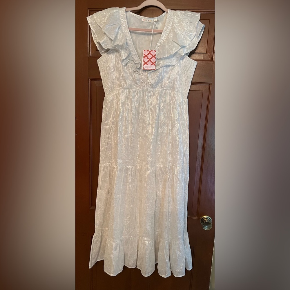 NWTs Roller Rabbit Shimmer Maxi Dress 
Medium